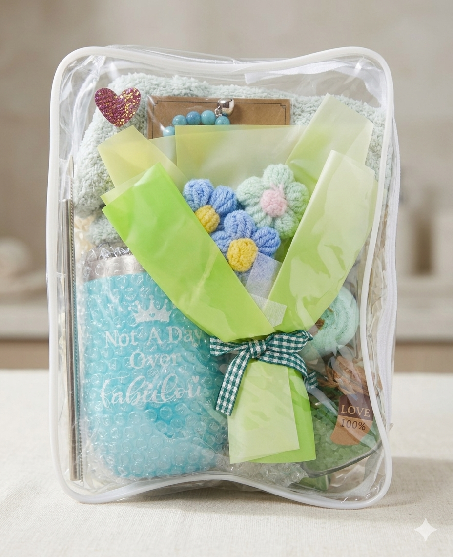 Aqua Green/Blue Gift Set For Her Hamper Birthday Graduation Gift Set For Women - Image 4